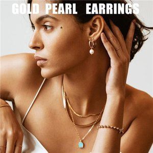 Gold Earrings Set for Women, 36 Pairs